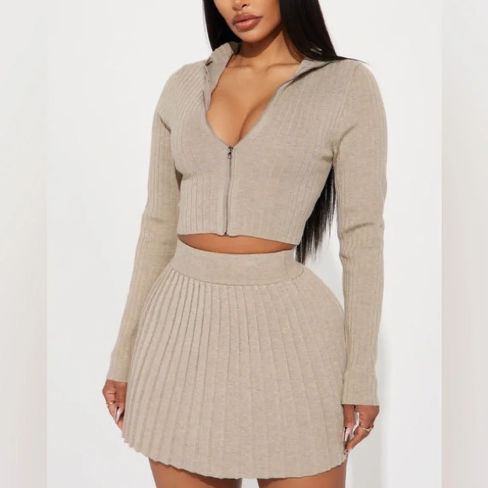 Fashion Nova “Claudia” Sweater Skirt Set - Picture 2 of 3